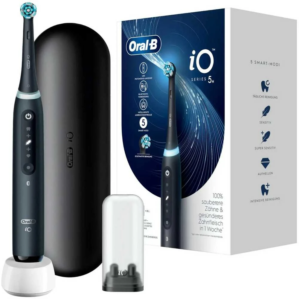 Braun iOG5.1B6.2DK Oral-B iO5 Elektrinis Dantų Šepetėlis Matt Juodas