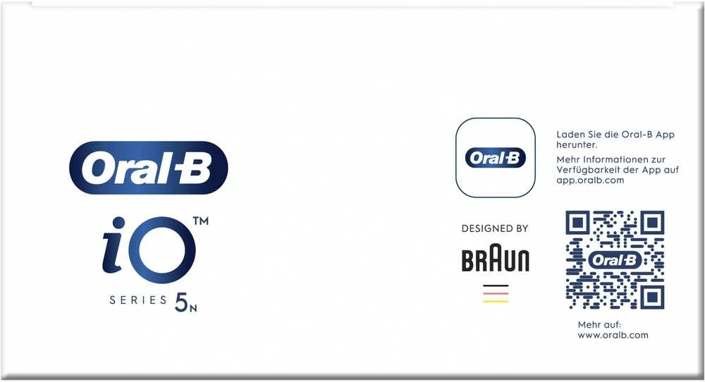 Braun Oral-B iO Series 5 Suaugusiems Besisukantis vibruojantis dantų šepetėlis Balta