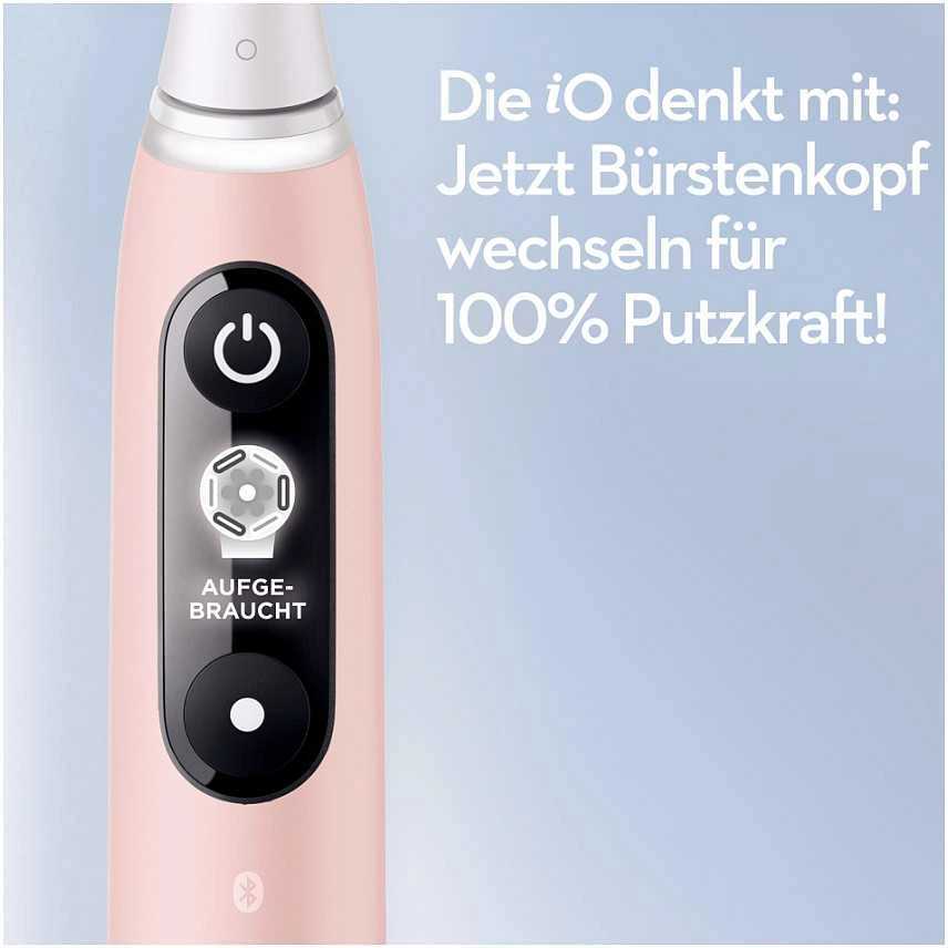 Oral-B Dantų šepetėlis + Travel Case | iO6 | Įkraunamas | Suaugusiems | Šepetėlių skaičius galvutės įeina 1 | Number of teeth brushing modes 5 | Rožinė