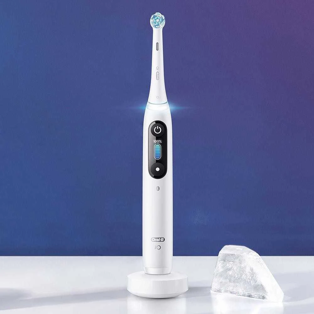 Elektrinis dantų šepetėlis Oral-B iO8, baltas