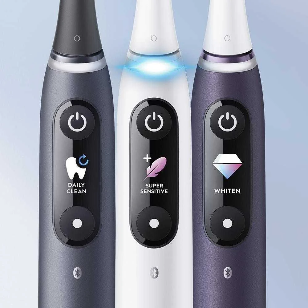 Elektrinis dantų šepetėlis Oral-B iO8, baltas