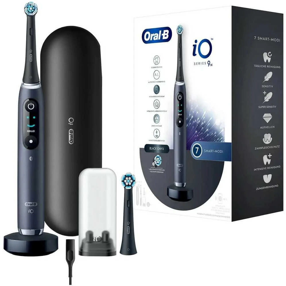 ORAL-B iO Series 9 Elektrinis dantų šepetėlis, juodos spalvos