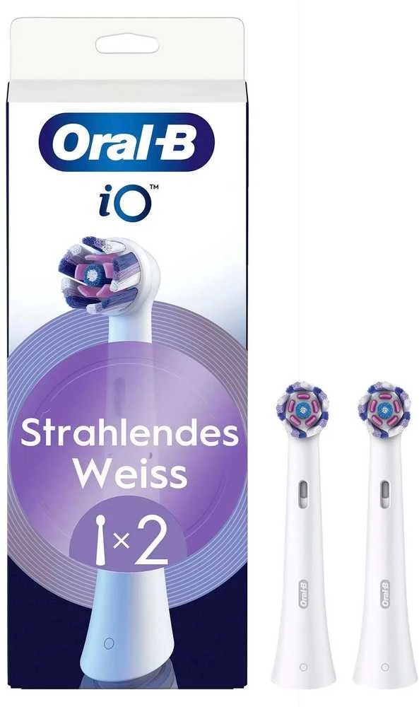 „Oral-B iO“ spinduliuojančios baltos šepetėlių galvutės (2 pakuotės)