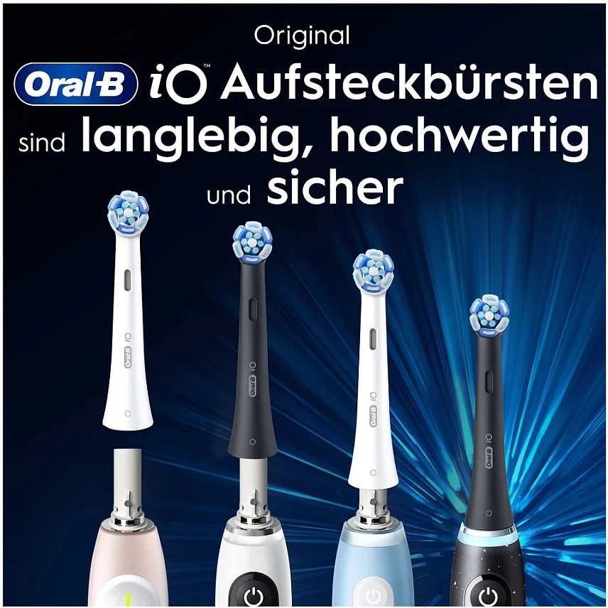 Oral-B iO šepetėlių galvutės, baltos, 2 vnt.