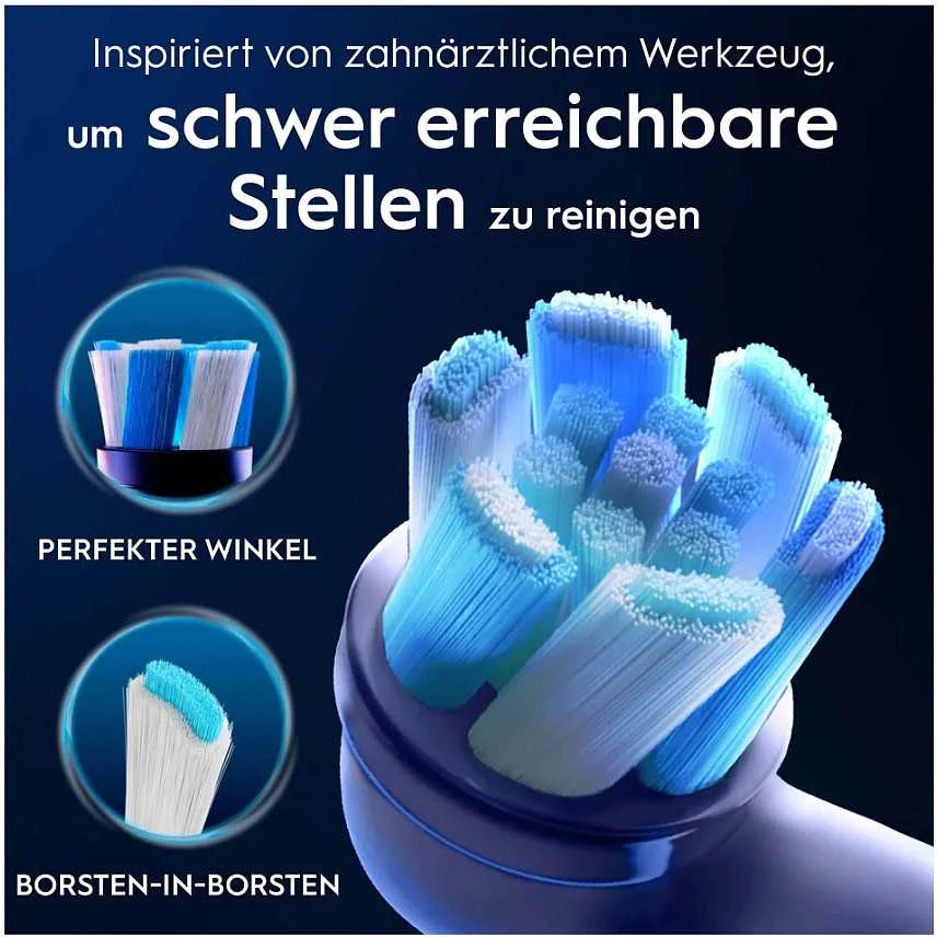 Oral-B iO šepetėlio galvutės šerelių technologija