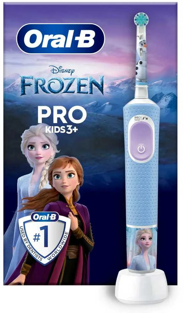 Oral-B | Elektrinis dantų šepetėlis | Vitality PRO Kids Frozen | Įkraunamas | For kids | Šepetėlių skaičius galvutės įeina 1 | Number of teeth brushing modes 2 | Mėlyna