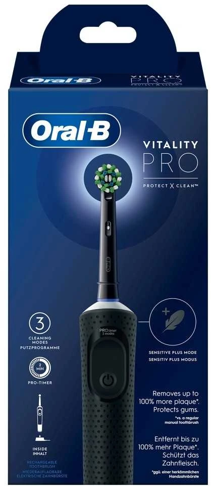 Braun Oral-B VITALITY PRO D103 Box Juodas Dantų šepetėlis
