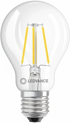 Osram 4W LED lemputė CLASSIC A, E27, skaidri, 2700K