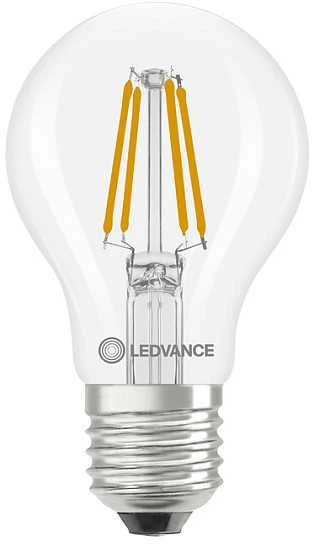 Osram 3,4W LED lemputė CLASSIC A, E27, skaidri, 320°, 2700K, dimeriuojama