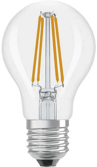 Osram 5,9W LED lemputė CLASSIC A, E27, skaidri, 300°, 2700K, dimeriuojama