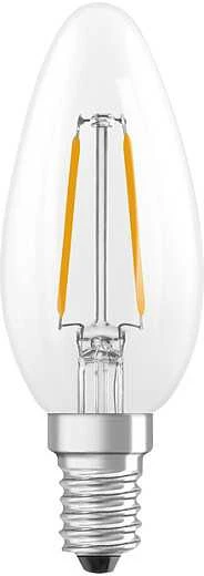 Ledvance 1,8W LED lemputė CLASSIC B, E14, skaidri, 300°, 2700K