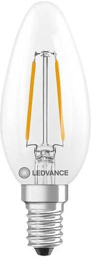 Ledvance 1,8W LED lemputė CLASSIC B, E14, skaidri, 300°, 2700K