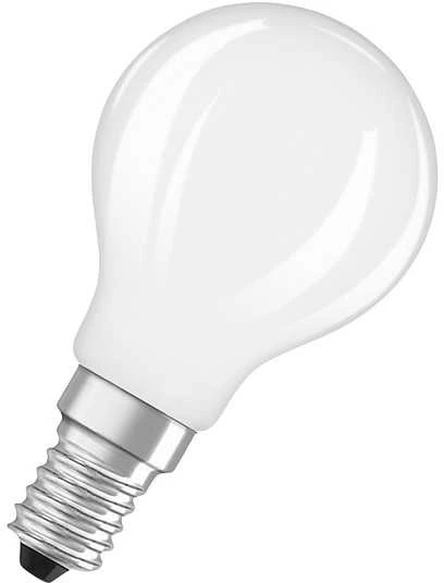 Ledvance 3,4W LED lemputė CLASSIC P, E14, matinės baltos sp., 300°, 2700K