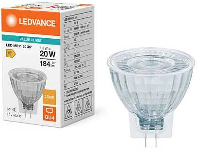 Osram 1,8W LED lemputė, GU4, 2700K