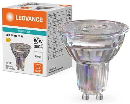 Osram 3,7W LED lemputė, GU10, PAR16, 36°, 4000K