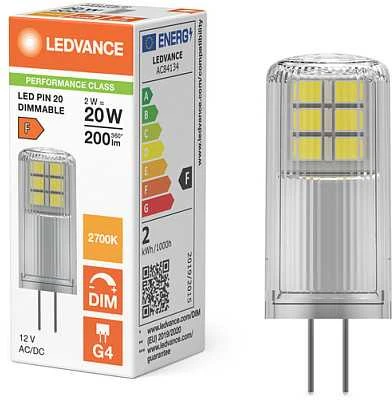 Osram 2,2W LED lemputė, G4, skaidri, 2700K