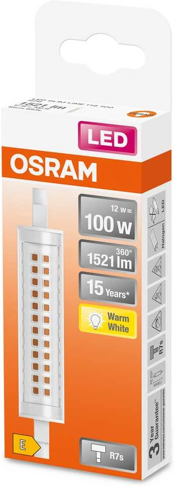 Osram 12W LED lemputė LED SLIM LINE, R7s, 2700K
