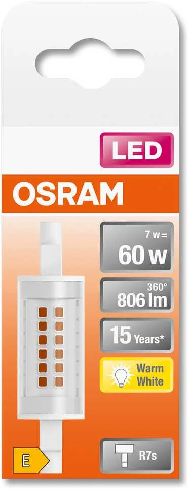 Osram 7W LED lemputė LED SLIM LINE, R7s, 2700K