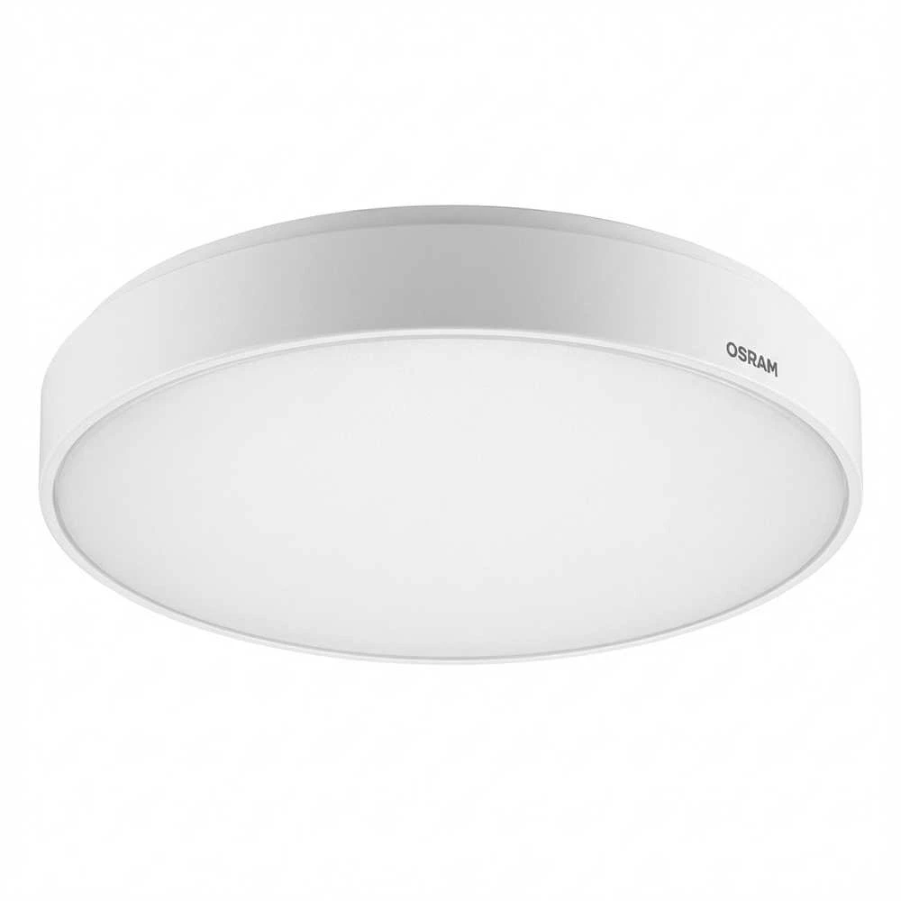 Sieninis šviestuvas Osram 12/19W LED paviršinis šviestuvas SURFACE FLAT ROUND, baltas, 3000/4000K, su EVERLOOP, MULTI SELECT funkcijomis