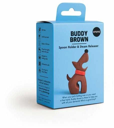 Ototo Buddy - Šaukšto laikiklis ir garų išleidimo anga - Geltonas (OT931)