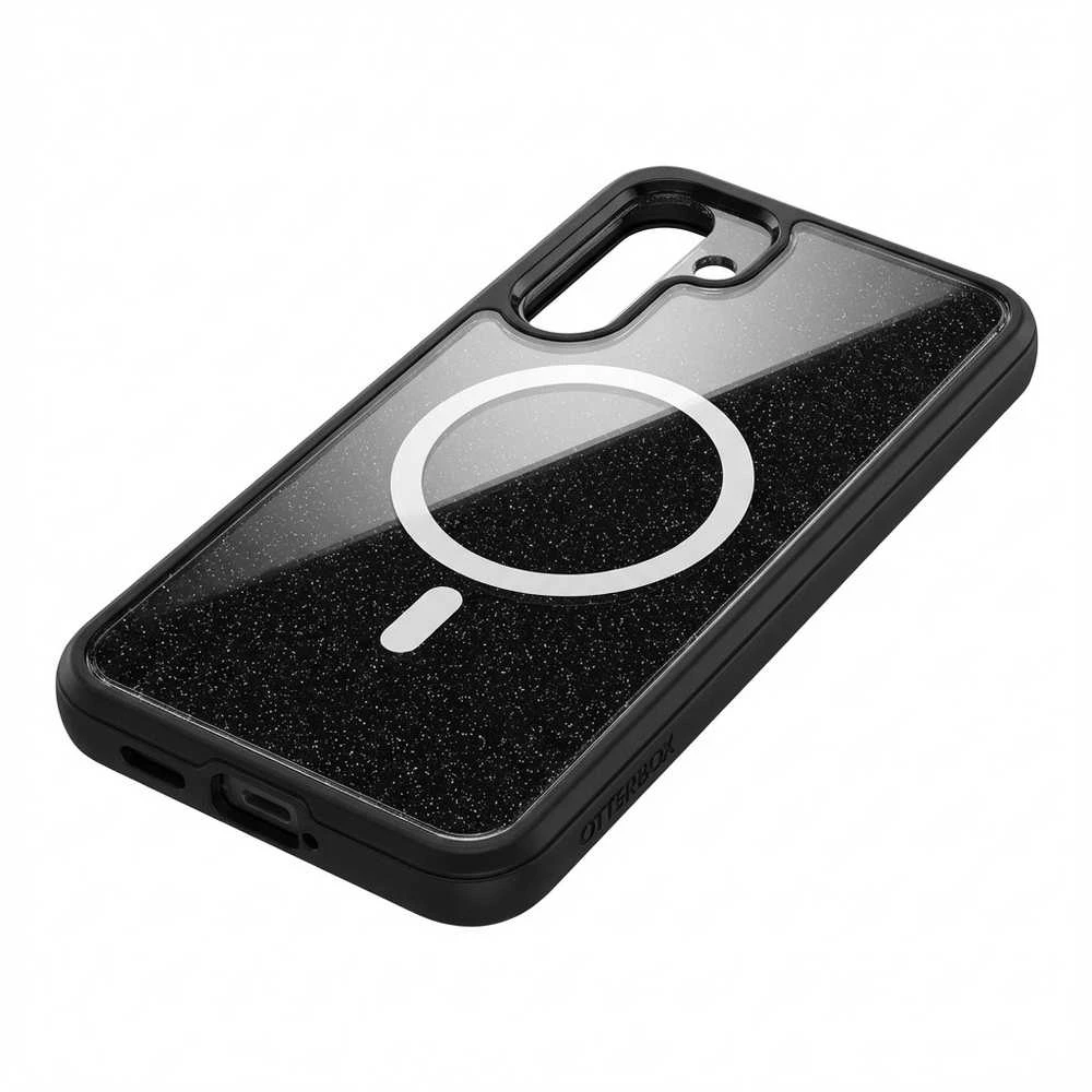 112803 Samsung Otterbox React Magnet Galaxy S25 dėklas telefonui juodos spalvos