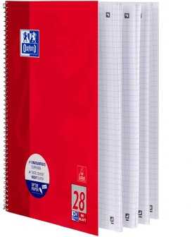 Oxford College bloknotas, A4+, 220x295 mm, 80 lapų, kvadratiniais kraštais (K+D),