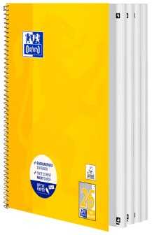 Oxford Oxford Collegeblock A4+220x295mm 80 Bl. Kariert Rand baltas R
