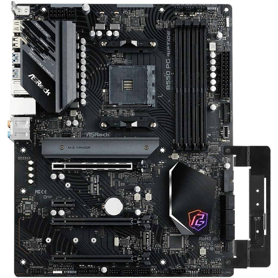 Pagrindinė plokštė ASROCK AMD B550 / SAM4 / ATX / Memory DDR4 / Atminties lizdai 4 / 3xPCI-Express 16x / 1xPCI-Express 3.0 1x / 2xM.2 / 1xHDMI / 2xUSB 2.0 / 8xUSB 3.2 / 1xPS/2 / 1xOptical S/PDIF / 1xRJ45 / 5xAudio port