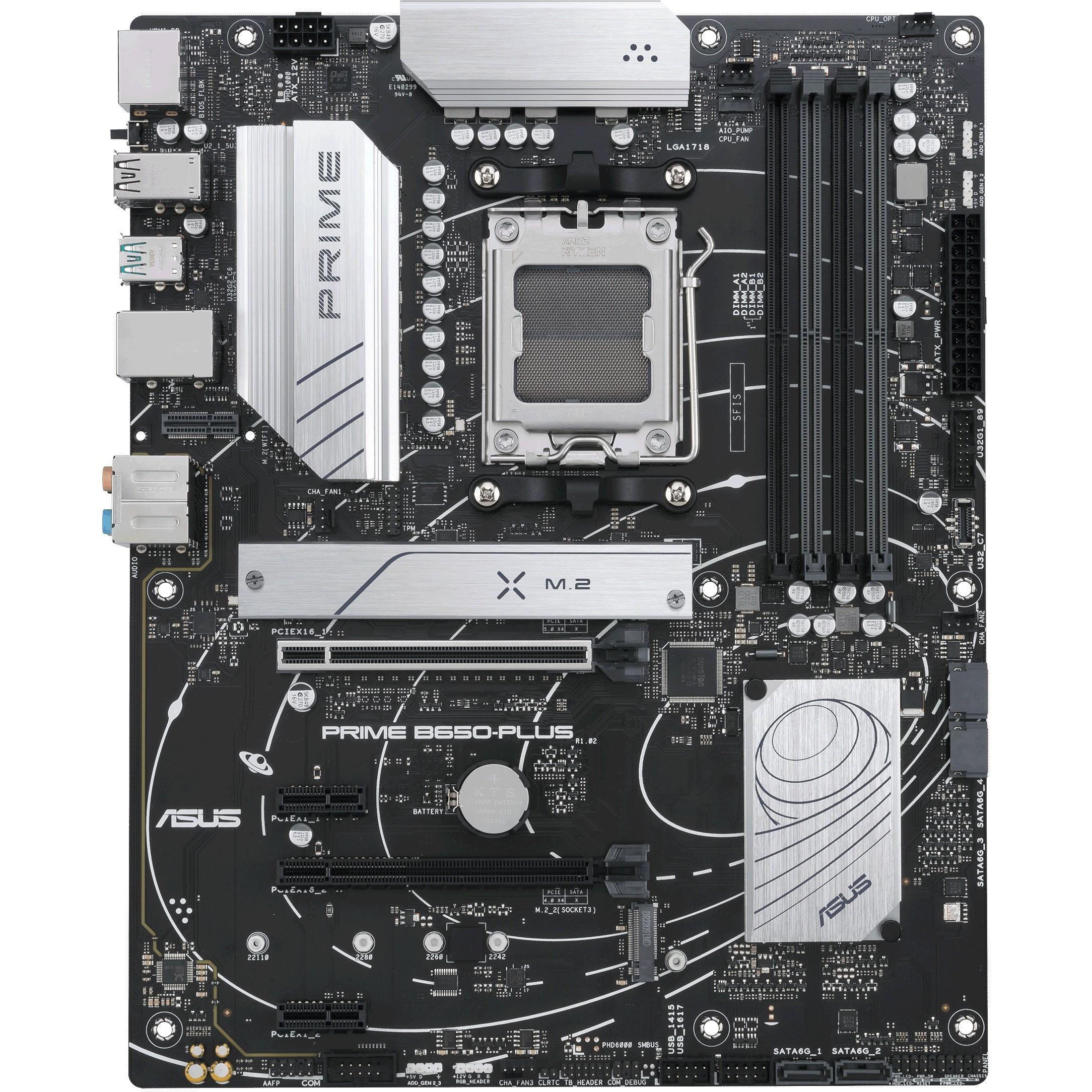 Pagrindinė plokštė ASUS AMD B650 / SAM5 / ATX / Memory DDR5 / Atminties lizdai 4 / 2xPCI-Express 4.0 1x / 2xPCI-Express 4.0 16x / 2xM.2 / 1xHDMI / 1xDisplayPort / 2xUSB 2.0 / 5xUSB 3.2 / 1xUSB-C / 1xOptical S/PDIF / 1xRJ45 / 5xAudio port