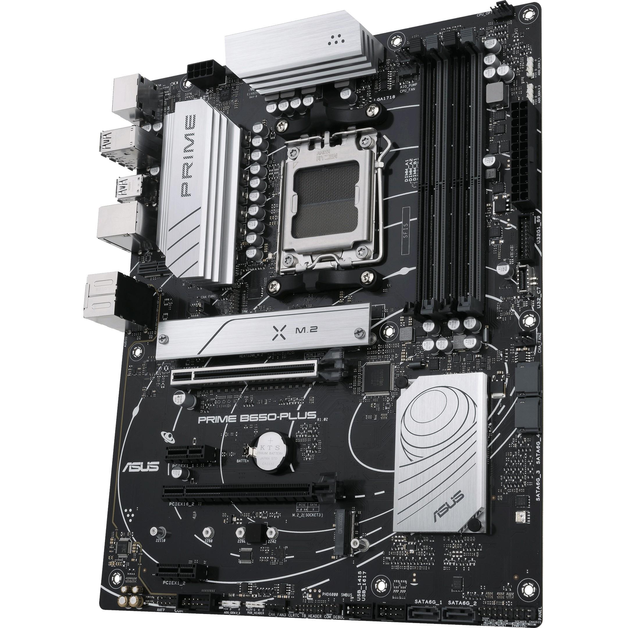 Pagrindinė plokštė ASUS AMD B650 / SAM5 / ATX / Memory DDR5 / Atminties lizdai 4 / 2xPCI-Express 4.0 1x / 2xPCI-Express 4.0 16x / 2xM.2 / 1xHDMI / 1xDisplayPort / 2xUSB 2.0 / 5xUSB 3.2 / 1xUSB-C / 1xOptical S/PDIF / 1xRJ45 / 5xAudio port