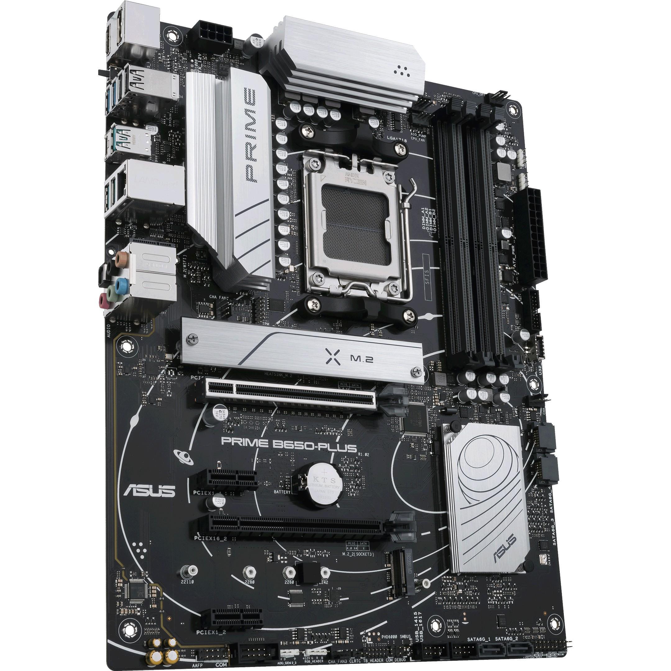 Pagrindinė plokštė ASUS AMD B650 / SAM5 / ATX / Memory DDR5 / Atminties lizdai 4 / 2xPCI-Express 4.0 1x / 2xPCI-Express 4.0 16x / 2xM.2 / 1xHDMI / 1xDisplayPort / 2xUSB 2.0 / 5xUSB 3.2 / 1xUSB-C / 1xOptical S/PDIF / 1xRJ45 / 5xAudio port