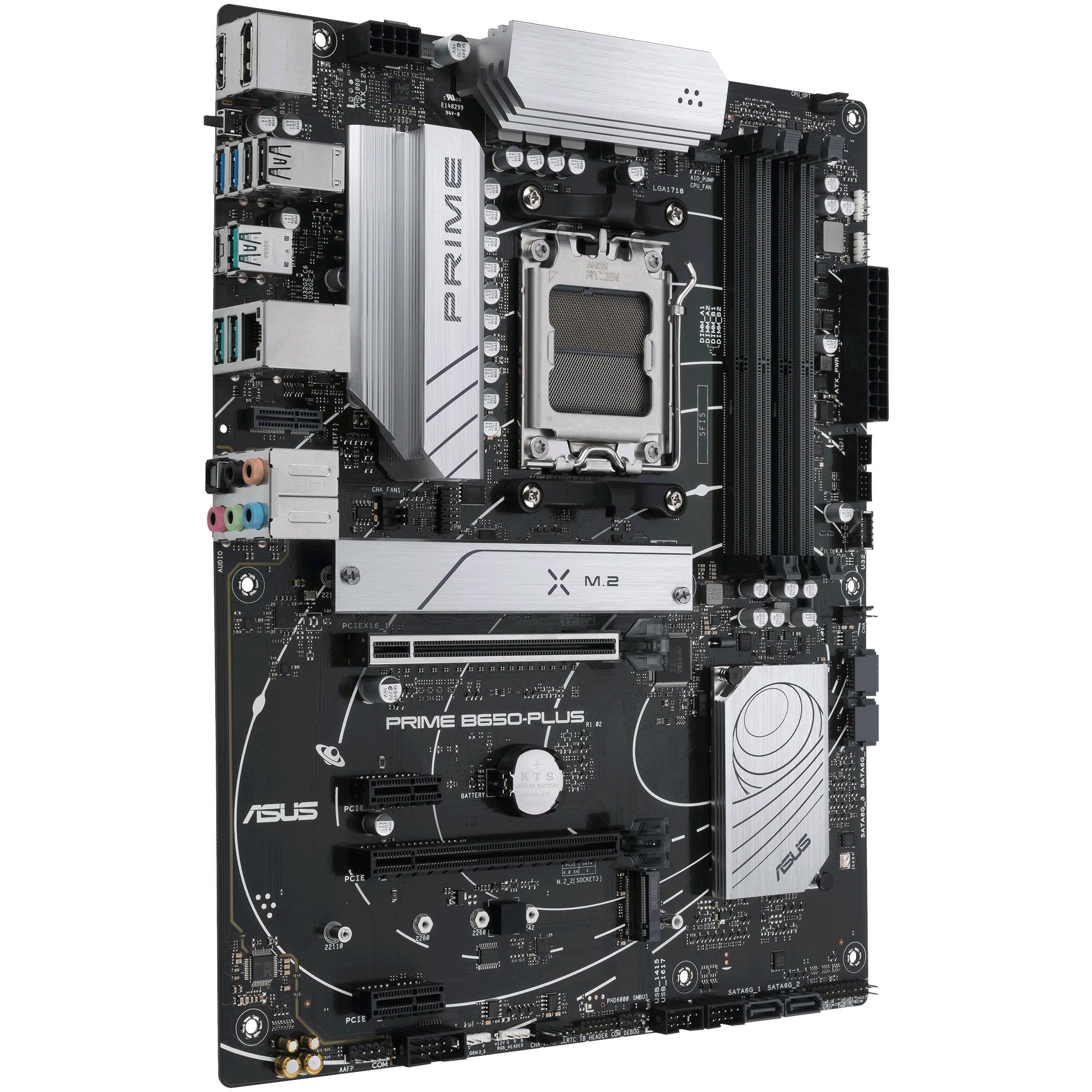 Pagrindinė plokštė ASUS AMD B650 / SAM5 / ATX / Memory DDR5 / Atminties lizdai 4 / 2xPCI-Express 4.0 1x / 2xPCI-Express 4.0 16x / 2xM.2 / 1xHDMI / 1xDisplayPort / 2xUSB 2.0 / 5xUSB 3.2 / 1xUSB-C / 1xOptical S/PDIF / 1xRJ45 / 5xAudio port