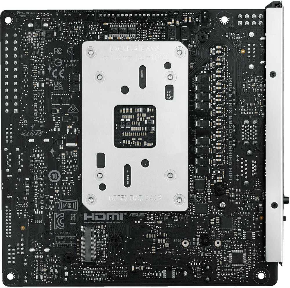 Pagrindinė plokštė ASUS ROG STRIX B850-I GAMING WIFI AMD B850 Socket AM5 mini ITX