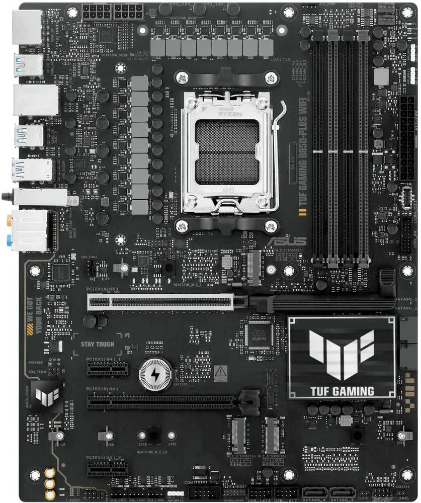 Pagrindinė plokštė ASUS TUF GAMING B850-PLUS WIFI AMD B850 Socket AM5 ATX