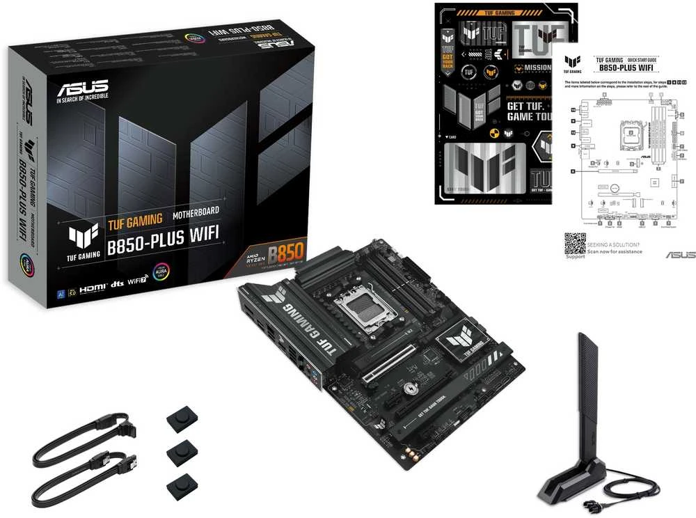 Pagrindinė plokštė ASUS TUF GAMING B850-PLUS WIFI AMD B850 Socket AM5 ATX