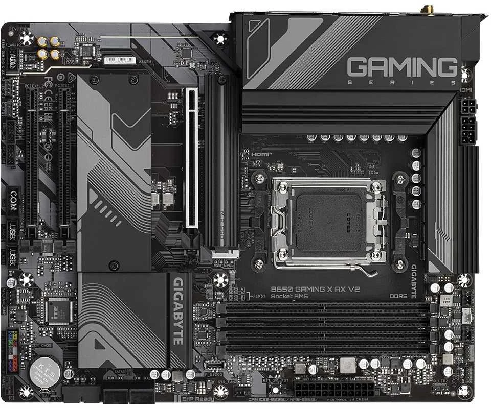 Pagrindinė plokštė GIGABYTE B650 GAMING X AX V2 AM5 4xDDR5 4xSATA 3xM.2