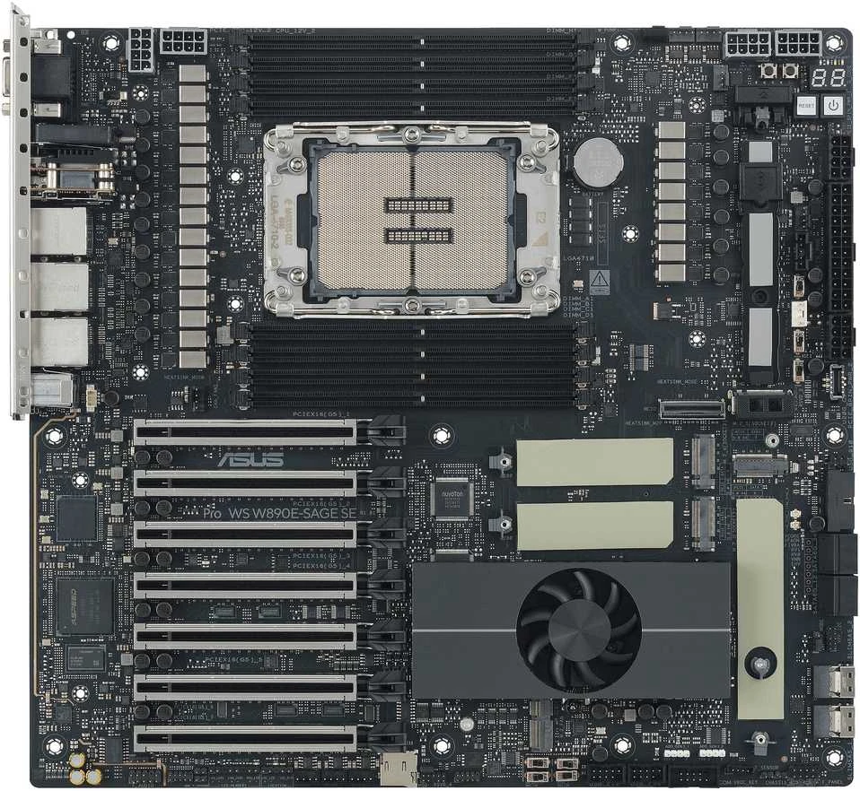 Pagrindinė plokštė Asus ASUS PRO WS W890E-SAGE SE (INTEL,4710,DDR5,EBB)