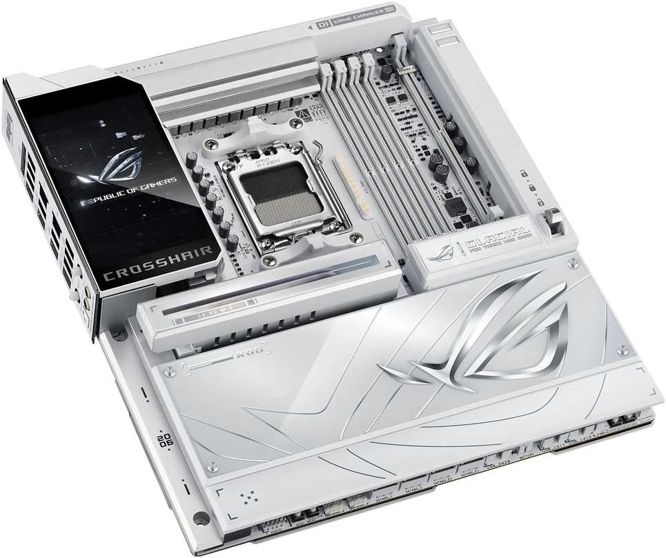 Pagrindinė plokštė ASUS ROG CROSSHAIR X870E GLACIAL AMD X870E Socket AM5 išplėstinis ATX