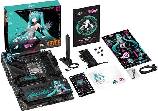 Pagrindinė plokštė ASUS ROG STRIX X870E-H GAMING WIFI7 HATSUNE MIKU EDITION