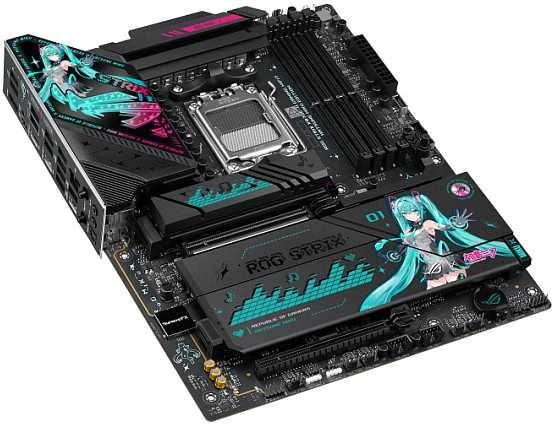 Pagrindinė plokštė ASUS ROG STRIX X870E-H GAMING WIFI7 HATSUNE MIKU EDITION