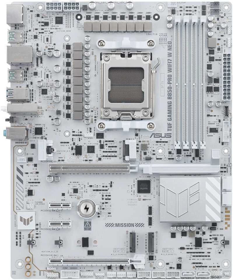 Pagrindinė plokštė ASUS TUF GAMING B850-PRO WIFI7 W NEO AMD B850 Socket AM5 ATX