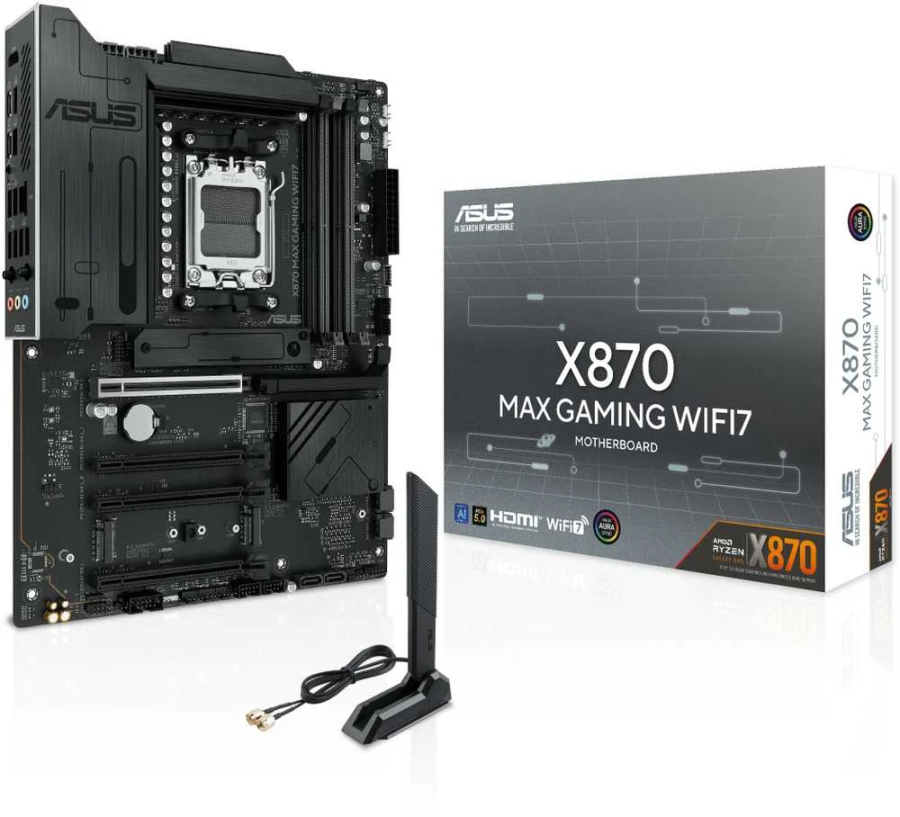 Pagrindinė plokštė ASUS X870 MAX GAMING WIFI7 AM5 MB 4xDDR5
