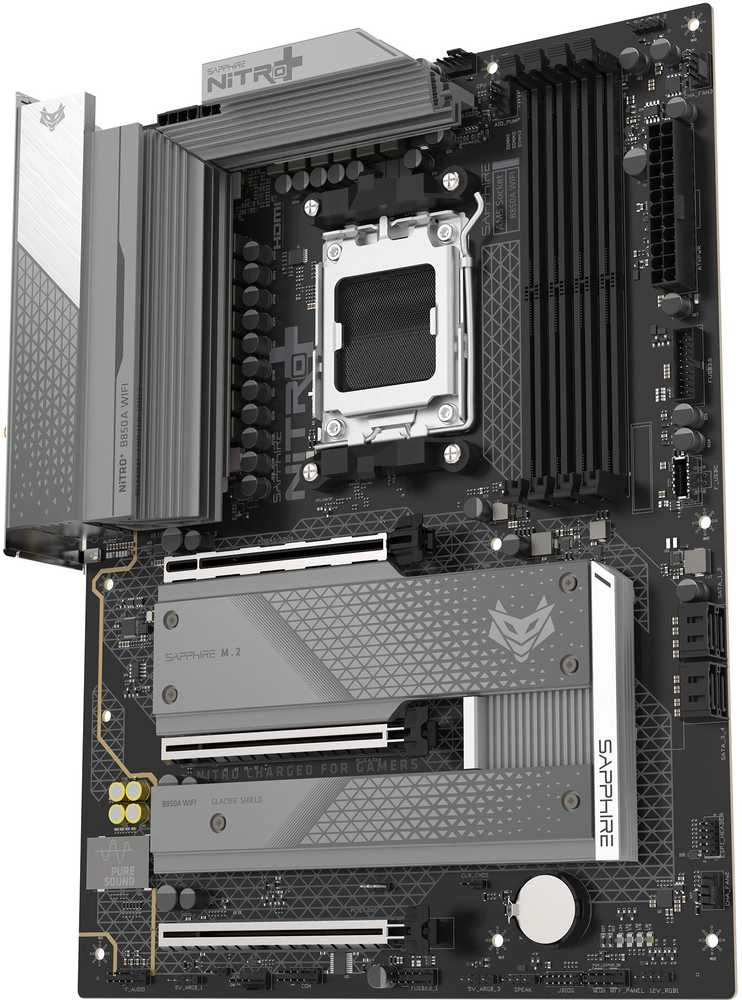 Sapphire NITRO+ B850A WIFI 7 AMD B850 Socket AM5 micro ATX pagrindinė plokštė
