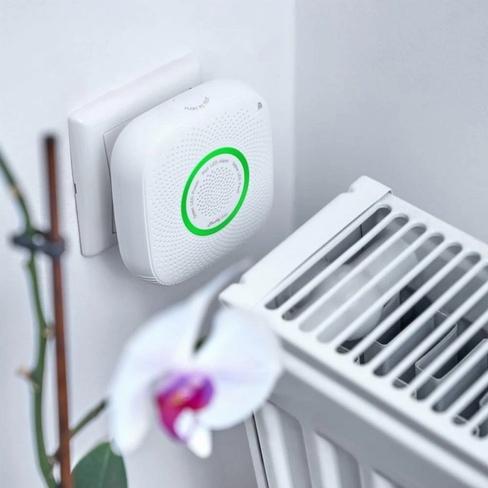 Shelly Gas CNG Wi-Fi valdomas išmanusis dujų jutiklis su garso ir šviesos signalu
