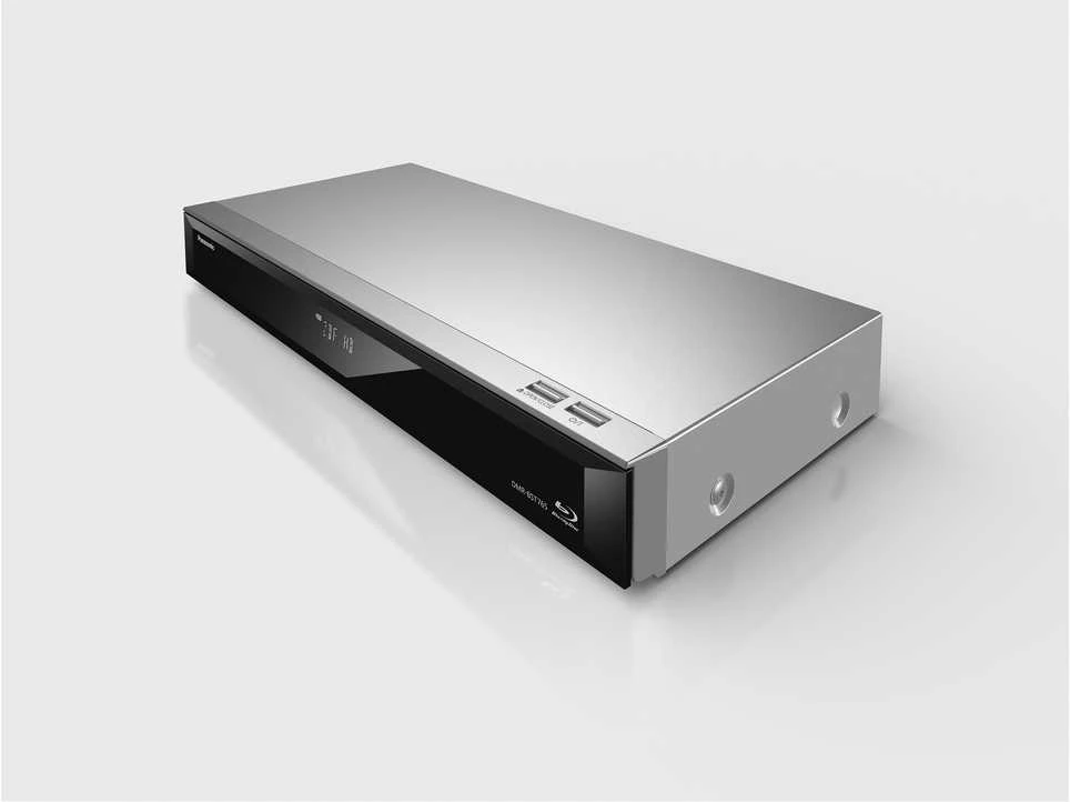 Vaizdo grotuvas Panasonic DMR-BST765AG UHD Blu-ray įrašymo įrenginys 500 GB HDD, Twin HD Imtuvas, Sidabrinė