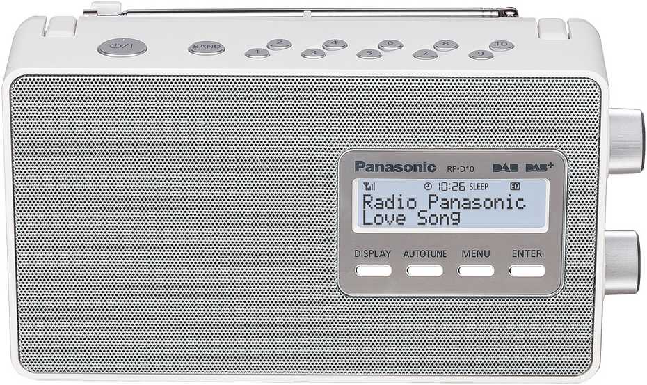 Panasonic RF-D10EG nešiojamas DAB radijas 2 vatai sidabrinis