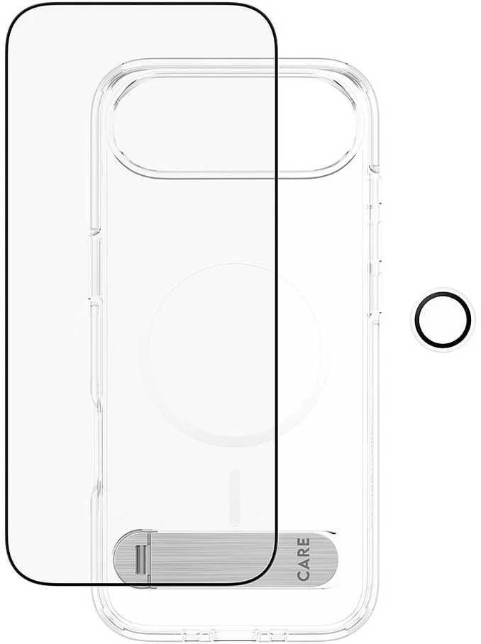 Panzer Glass „CARE by PanzerGlass“ „Feature Kick 3in1“ dėklas + stiklas + objektyvas, skirtas „iPhone Air“