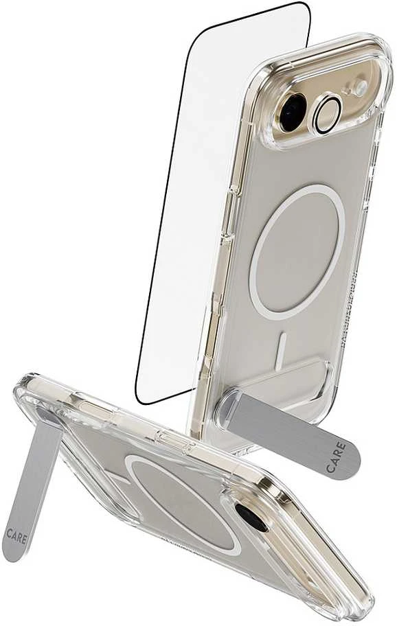 Panzer Glass „CARE by PanzerGlass“ „Feature Kick 3in1“ dėklas + stiklas + objektyvas, skirtas „iPhone Air“