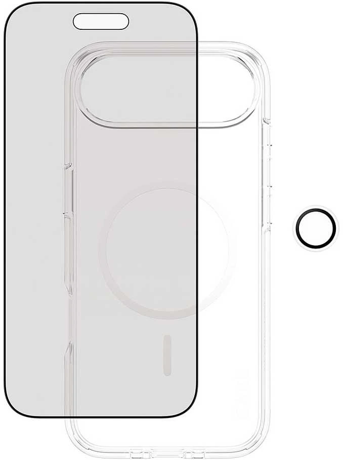 Panzer Glass „CARE by PanzerGlass“ flagmaninis „Privacy 3-in-1“ dėklas + privatumo stiklas + objektyvas, skirtas „iPhone Air“
