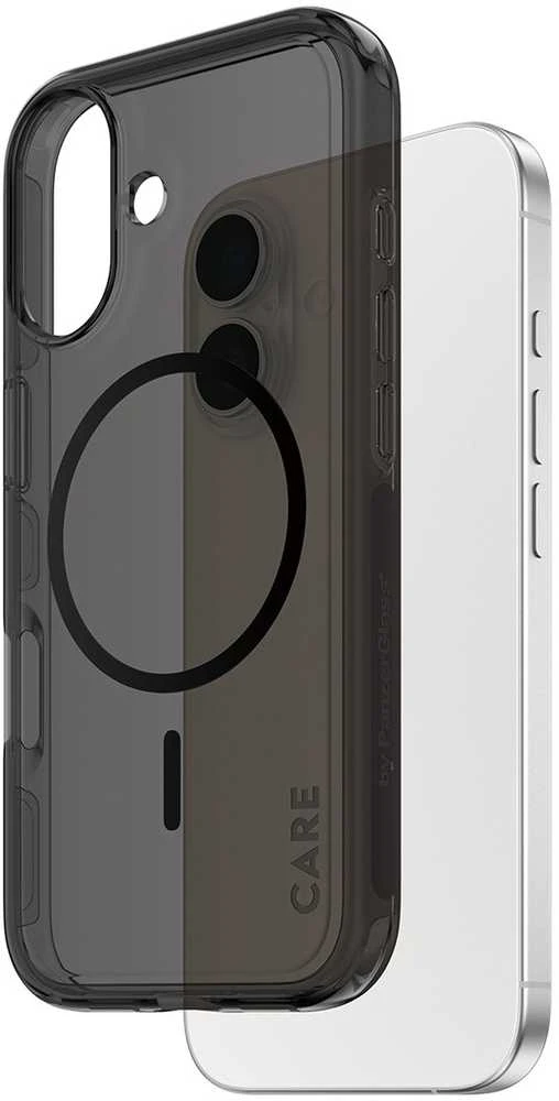 „Panzer Glass CARE by PanzerGlass Flagship Urban Explorer“ su Juodu „MagSafe iPhone 17“ dinaminiu dėklu